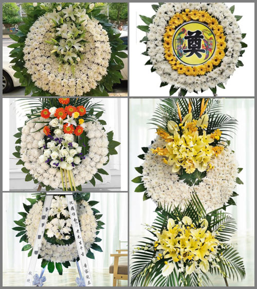 湖南永州道县祥霖铺镇吊高楼村花圈速递